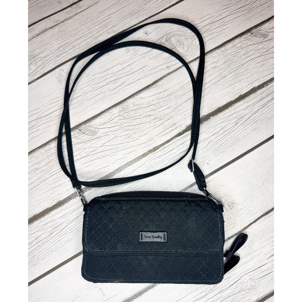 Vera Bradley All in One Crossbody Bag in Microfiber Navy SRP $90